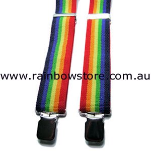 Rainbow suspenders